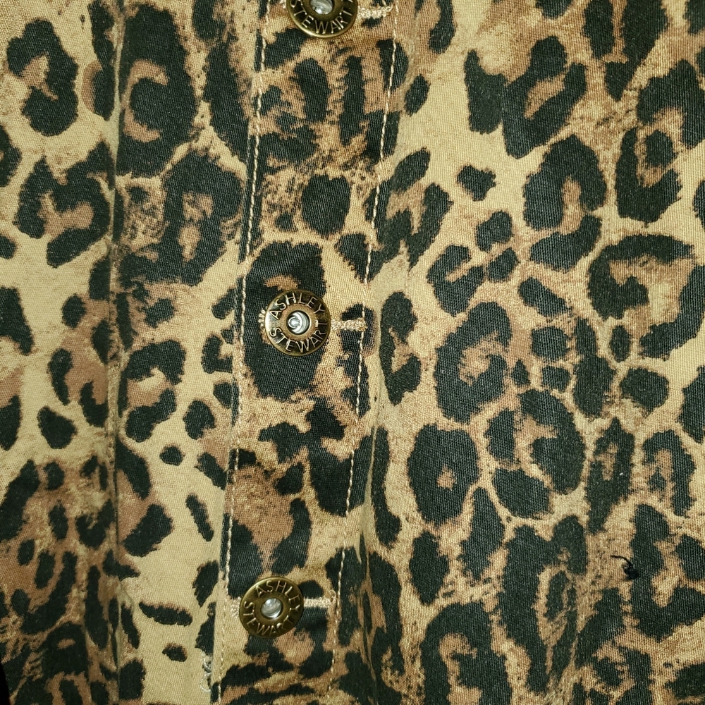 Plus size leopard print jump suit